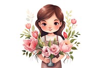 Cartoon flower plant cute. AI generated Image by rawpixel.