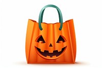 Bag halloween handbag white background. AI generated Image by rawpixel.