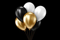 Balloon black white party. AI generated Image by rawpixel.