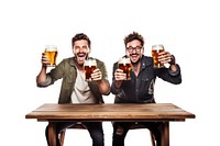 Drinking beer glass adult. AI generated Image by rawpixel.