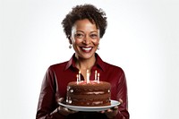 Cake birthday holding dessert. AI generated Image by rawpixel.