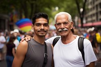 Pride adult man togetherness. AI generated Image by rawpixel.