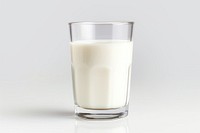 Glass milk dairy drink. 