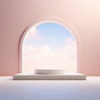 Arch architecture furniture circle. AI generated Image by rawpixel.