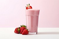 Strawberry milkshake strawberry smoothie fruit. AI generated Image by rawpixel.
