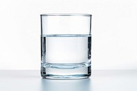 Glass white background refreshment transparent. 