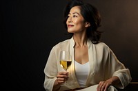 Drinking wine photography portrait. 