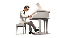 Musician piano keyboard pianist. AI generated Image by rawpixel.