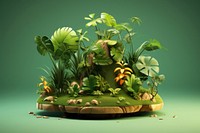 Rainforest nature plant green. AI generated Image by rawpixel.