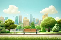 City landscape outdoors plant. AI generated Image by rawpixel.