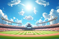 Stadium sports cloud day design