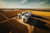 Farm architecture outdoors horizon. 