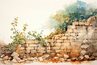 Wall architecture painting art. 