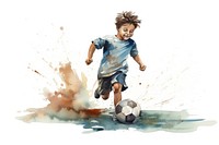 Football sports soccer kid. AI generated Image by rawpixel.