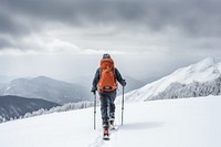 Snow recreation mountain backpack. 