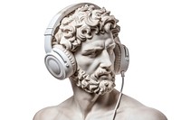 Headphones sculpture portrait headset design