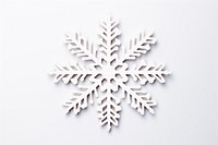Snowflake white leaf white background. AI generated Image by rawpixel.