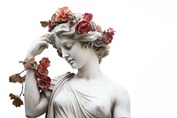 Sculpture flower rose statue. AI generated Image by rawpixel.