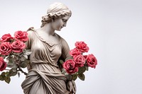 Sculpture flower rose statue. 