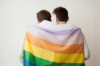 Rainbow adult back flag. AI generated Image by rawpixel.