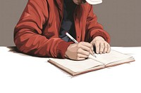Writing adult hand pen. AI generated Image by rawpixel.