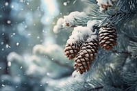 Snow pine outdoors winter. AI generated Image by rawpixel.