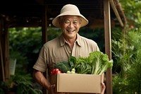 Gardening box vegetable holding. AI generated Image by rawpixel.