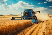 Harvest field agriculture harvester. 