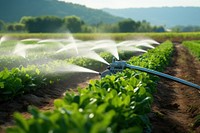 Plant agriculture outdoors watering. AI generated Image by rawpixel.