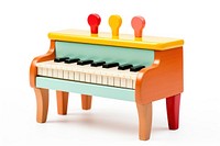 Piano toy keyboard white background. AI generated Image by rawpixel.