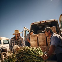 Truck vehicle farmer adult. 