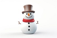Snowman cartoon winter white. AI generated Image by rawpixel.