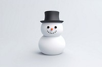 Snowman cartoon winter white. AI generated Image by rawpixel.