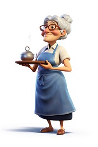 Cartoon smiling women cook. AI generated Image by rawpixel.