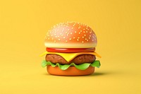 Burger food hamburger vegetable. AI generated Image by rawpixel.