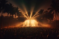 Concert light stage entertainment. AI generated Image by rawpixel.
