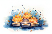 Festival candle diwali illuminated. AI generated Image by rawpixel.