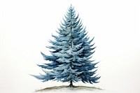 Tree spruce plant white. AI generated Image by rawpixel.