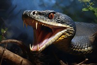 Snake reptile animal aggression. 