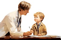 Doctor adult child togetherness. AI generated Image by rawpixel.