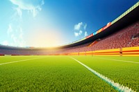 Outdoors stadium nature arena. AI generated Image by rawpixel.