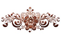 Pattern henna creativity decoration. AI generated Image by rawpixel.