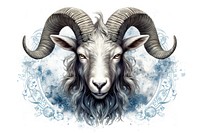 Goat livestock drawing animal. AI generated Image by rawpixel.
