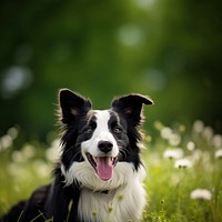 Dog mammal animal collie. AI generated Image by rawpixel.