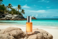 Cosmetics outdoors perfume summer. 