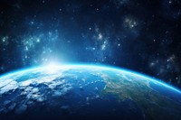Space earth backgrounds astronomy. AI generated Image by rawpixel.