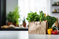 Bag vegetable kitchen plant. AI generated Image by rawpixel.