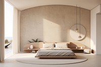 Bedroom furniture architecture comfortable. 