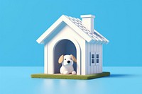 House cute dog representation. AI generated Image by rawpixel.