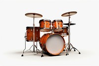 Drums percussion white background membranophone. AI generated Image by rawpixel.